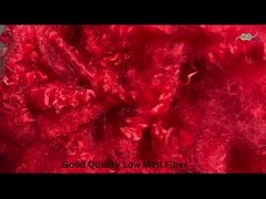 Mức độ nhẹ A lớp nguyên chất người da trắng làm từ sợi Staple 51mm Low Melt Polyester Fiber