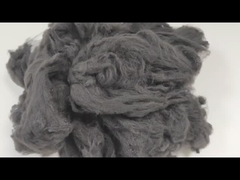 Sợi polyester rỗng 6.67D Đen người đàn ông làm Sợi Staple cho nệm