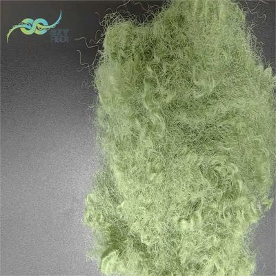 Mua Xanh rỗng kết hợp tái chế polyester Sợi Staple Silikonized 15D Sợi sản xuất trực tuyến