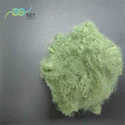 Mua Sợi polyester màu 15D Siliconized Green Polyester Staple Fiber Cho Quilt sản xuất trực tuyến