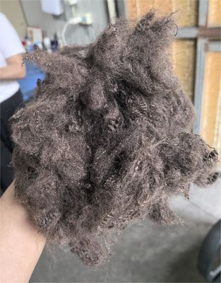 Giá tốt. Sợi Staple Polyester tái chế 6D 64mm Màu cà phê đen trực tuyến