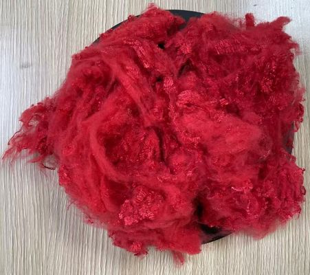 Giá tốt. Virgin Polyester Staple Fiber 1.56D 38mm Đỏ sáng trực tuyến