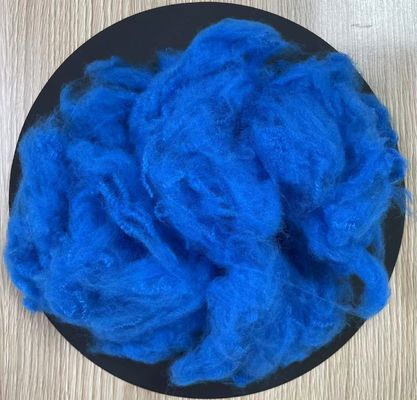 Giá tốt. Sợi Staple Polyester tái chế 4.5D 51mm Peacock Blue trực tuyến