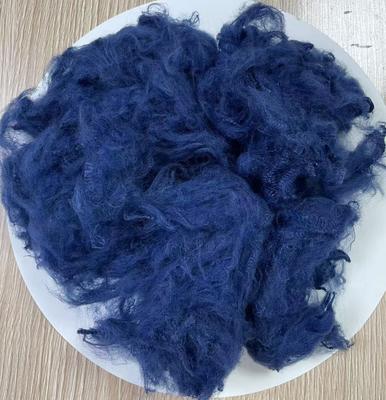 Giá tốt. Xơ polyester tái chế dạng sợi 1.5D 38mm Xanh Sapphire trực tuyến