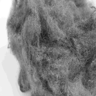 Giá tốt. Sợi nhựa polyester màu xám rắn 65mm Sợi màu chống cháy trực tuyến