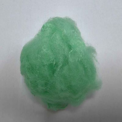 Giá tốt. 2.5D Xanh tái chế sợi polyester tùy chỉnh Crimp sợi polyester cắt ngắn trực tuyến