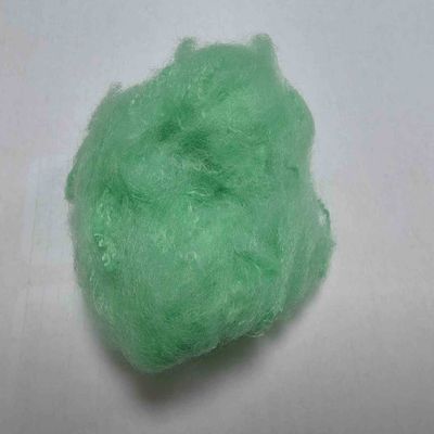 Giá tốt. Virgin 2.5D Green Dope nhuộm sợi PET tái chế Polyester Sợi Staple trực tuyến