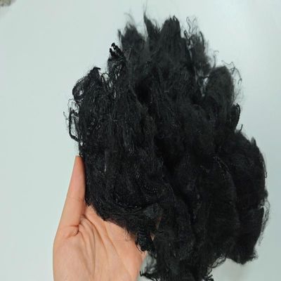 Giá tốt. Sợi PP đen tái chế 3D * 76mm Sợi Staple Polypropylene cho vải không dệt trực tuyến