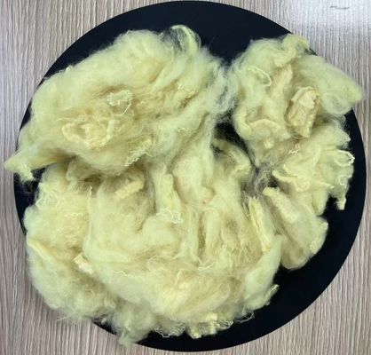 chất lượng Sợi Staple Polyester tái chế 2.5D 51mm Chick Yellow nhà máy sản xuất