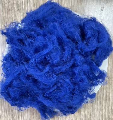 Giá tốt. Sợi Staple Polyester tái chế 1.5D 38mm Sapphire Blue A Grade trực tuyến