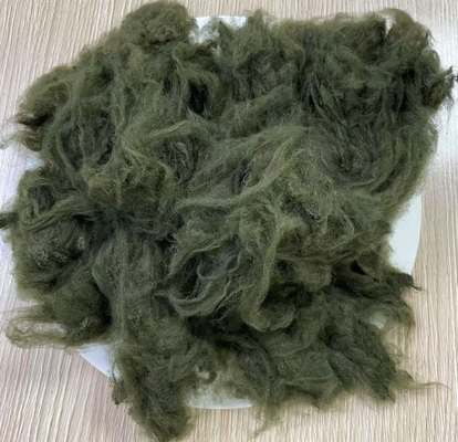 Giá tốt. Xơ polyester nhuộm màu xanh rong biển 1.5D 38mm trực tuyến