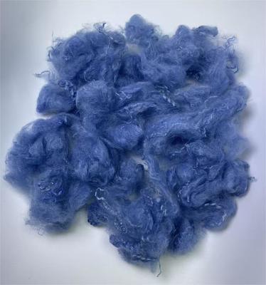Giá tốt. 2.5D 51mm Blue Recycled Polyester Staple Fiber Lightweight and UV Protected trực tuyến