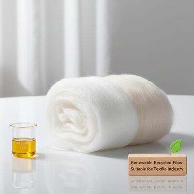 Giá tốt. 0.15% Hàm lượng dầu Silikon phủ sợi Staple Polyester tái chế tái tạo (PSF) cho ngành dệt may trực tuyến